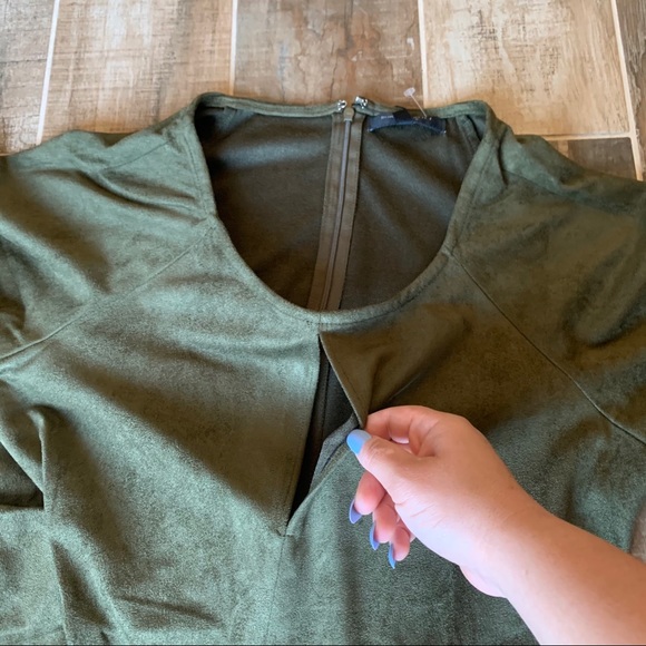 ✨ NWT Romeo & Juliet Suede Tie Front Dress Mini - Picture 10 of 13